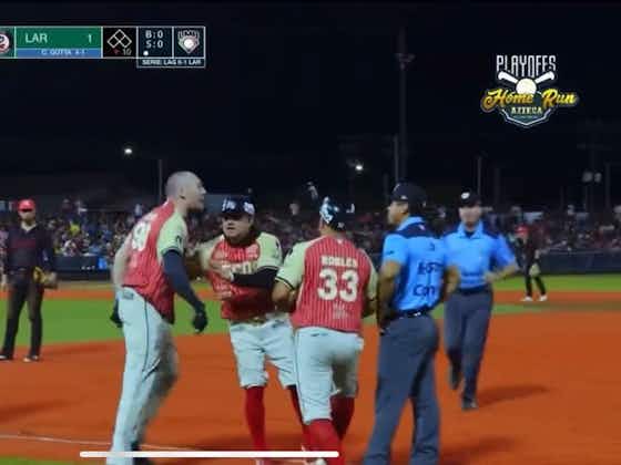 Imagen del artículo:Beisbolista casi agrede a umpire en playoffs de Liga Mexicana