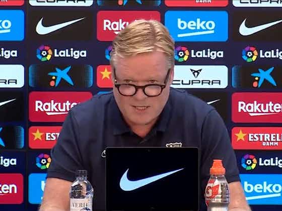 Imagem do artigo:Pressionado, treinador do Barcelona lê comunicado e encerra entrevista coletiva