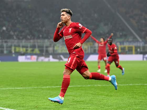 Imagem do artigo:Firmino marca, Liverpool confirma favoritismo e vence Inter de Milão
