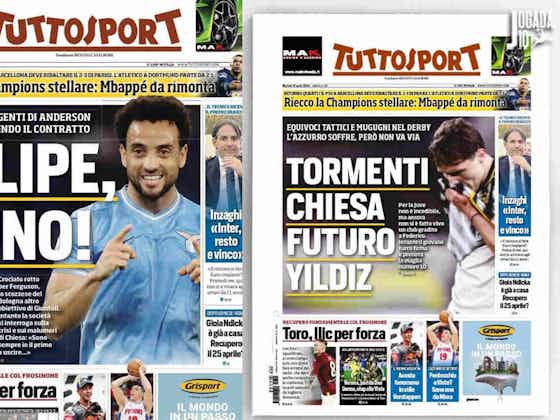 Imagem do artigo:Palmeiras ‘derruba’ capa de jornal italiano ao anunciar reforço