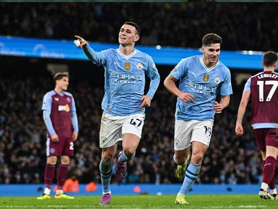 Imagem do artigo:Manchester City é Foden e mais 10! Arrasou com o Aston Villa