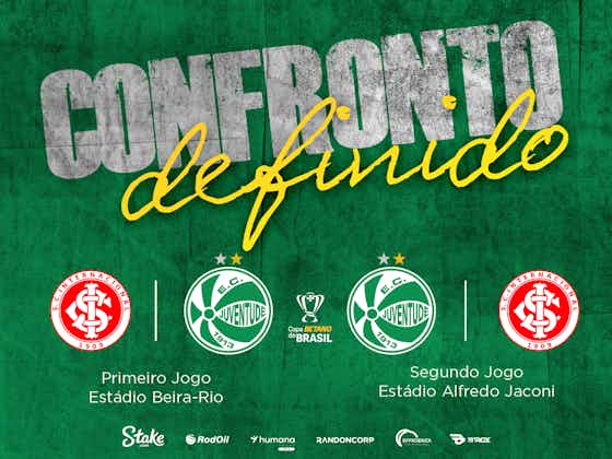 Imagem do artigo:Internacional será o adversário do Juventude na 3ª fase da Copa do Brasil