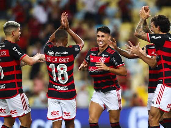 Article image:Gol de Nico de La cruz para Flamengo líder del Brasileirao