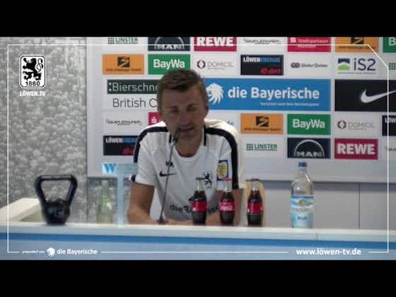 Artikelbild:Die Pressekonferenz des TSV 1860 München vor dem Auswärtsspiel gegen Wehen Wiesbaden