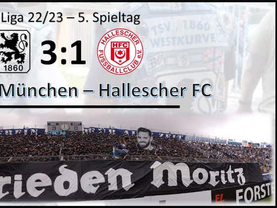 Artikelbild:3. Liga 22/23 – 5. Spieltag: TSV 1860 vs. Hallescher FC