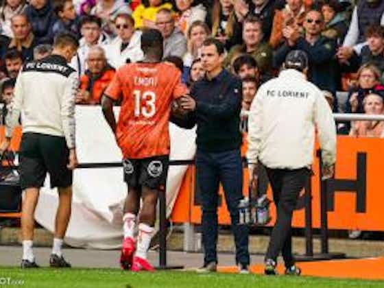 Image de l'article :Ligue 1 - FC Lorient - Stade Rennais : Terem Moffi devrait tenir sa place pour affronter le SRFC !