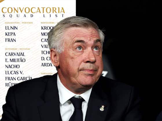 Imagen del artículo:Ancelotti tiene dos grandes bajas para el partido contra la Real Sociedad