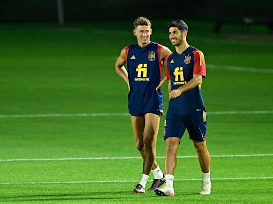 Article image:Official: Marco Asensio, Marcos Llorente start for Spain vs Morocco in WC round of 16