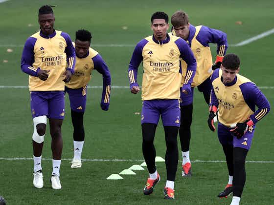 Article image:Real Madrid handed boost as trio resume team training ahead of Athletic Club clash