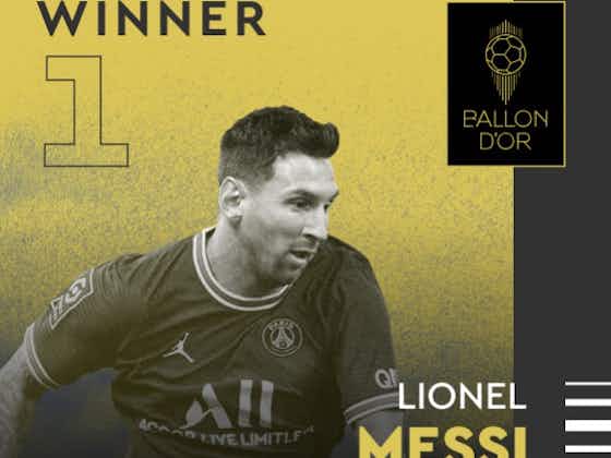 Imagem do artigo:Melhor do mundo! Messi fatura a sétima Bola de Ouro da carreira
