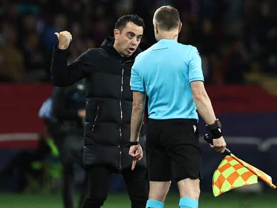 Imagem do artigo:Xavi Hernández culpa árbitro pela derrota do Barcelona: “Destruiu tudo”