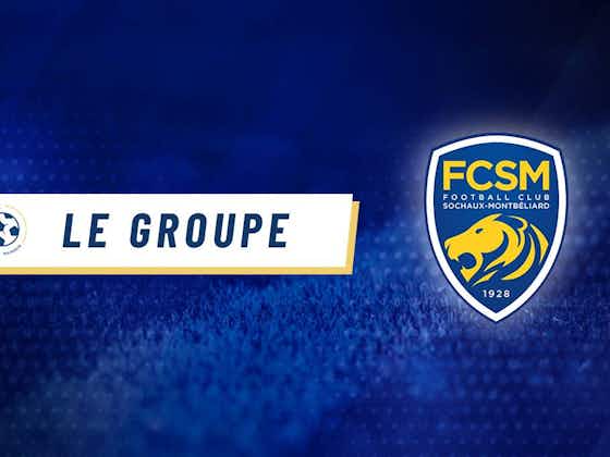 Image de l'article :Ligue 2 (2e journée) – Le groupe de Sochaux pour le déplacement à Grenoble