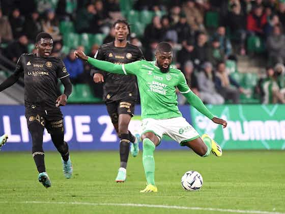 Image de l'article :ASSE – Buteur contre l’ESTAC, Ibrahim Sissoko atteint la barre des 50 buts en Ligue 2