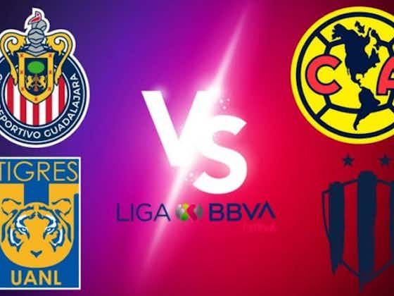 Imagen del artículo:Fin de semana de Clásicos en la Liga MX Femenil: Chivas vs América y Tigres vs Rayadas