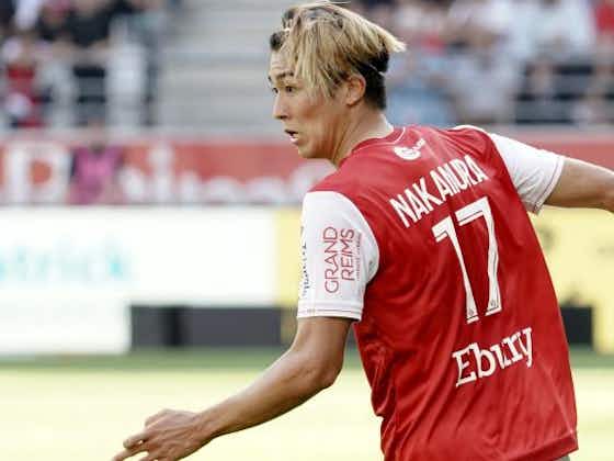 Image de l'article :Reims : inquiétude pour Nakamura, sorti sur blessure après un choc à la cheville