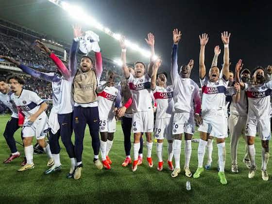 Image de l'article :Barcelone - PSG : les images de joie parisienne après la qualification