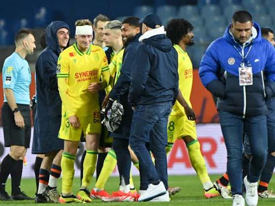Image de l'article :Antoine Kombouaré (Nantes) sur la blessure de Nicolas Cozza : "Le médecin lui a appliqué le protocole commotion" 