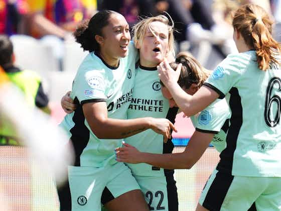 Article image:Erin Cuthbert gives Chelsea stunning win in first leg of Barcelona semi-final