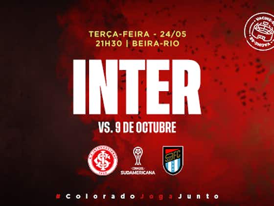 Imagem do artigo:Serviço de jogo: Inter x 9 de Octubre – CONMEBOL Sul-Americana/6ª rodada