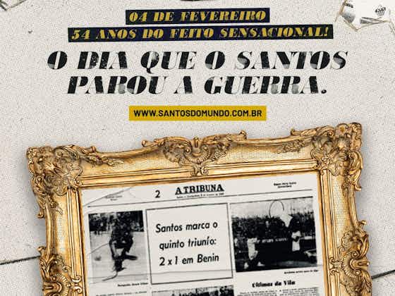 Imagem do artigo:O Santos FC de Pelé parou a guerra