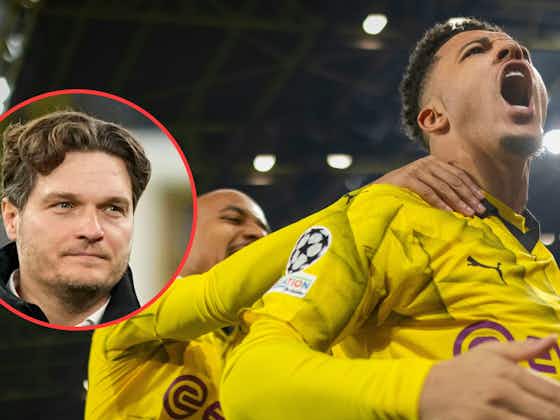 Article image:The internet reacts as Jadon Sancho continues resurgence to fire Dortmund into UCL quarter-finals
