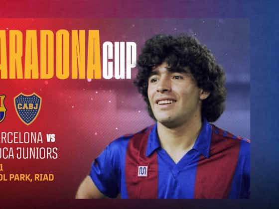 Imagem do artigo:Barcelona realizará torneio com Boca Juniors em homenagem a Diego Maradona
