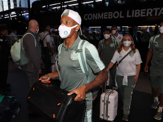 Imagem do artigo:Palmeiras desembarca no Uruguai com recepção de parte da torcida