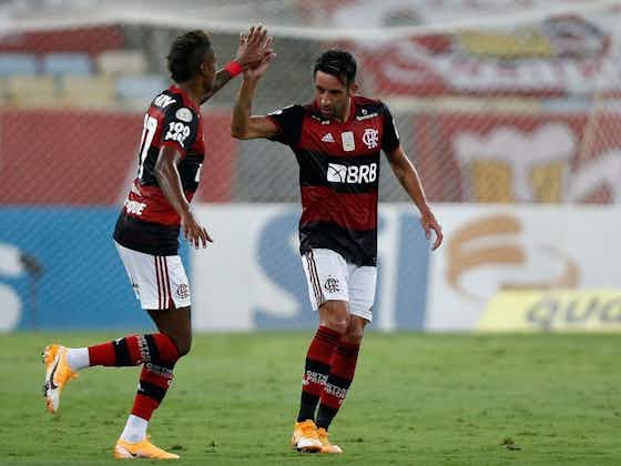 Imagem do artigo:Bruno Henrique e Isla treinam e não preocupam para final da Libertadores