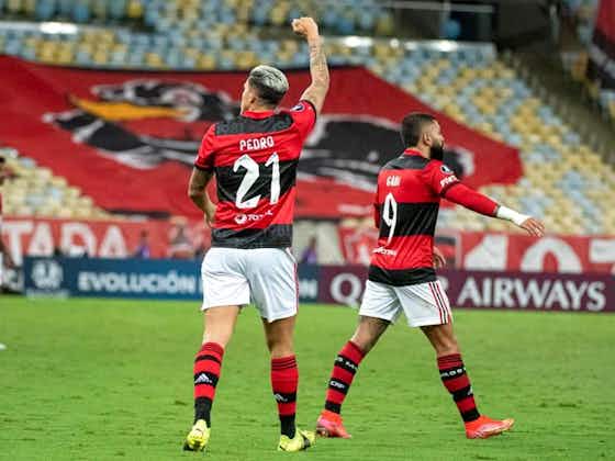 Imagem do artigo:Torcida do Flamengo cobra mais minutos de Pedro e Gabigol juntos