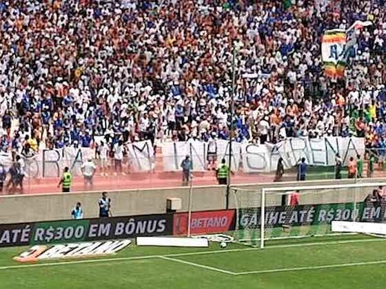 Imagem do artigo:Torcida do Cruzeiro protesta contra a Minas Arena em partida contra o Athletic