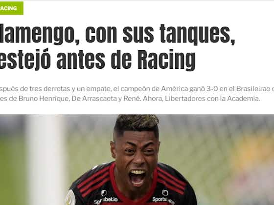 Imagem do artigo:Veja a repercussão na Argentina da vitória e do momento do Flamengo