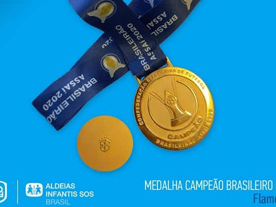 Imagem do artigo:Leilão solidário: Medalha do Brasileirão 2020 doada pelo Flamengo já tem lance vencedor
