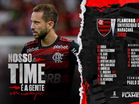 Imagem do artigo:Flamengo 3×0 Universidad Católica: notas das atuações dos jogadores rubro-negros e do técnico Paulo Sousa