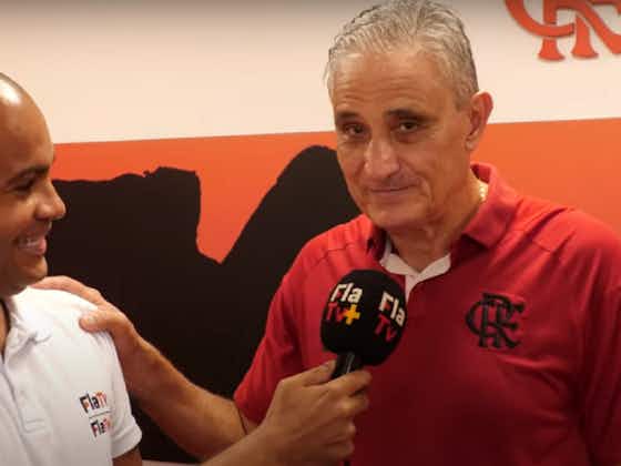 Imagem do artigo:Tite embarga voz e faz agradecimento a torcida do Flamengo