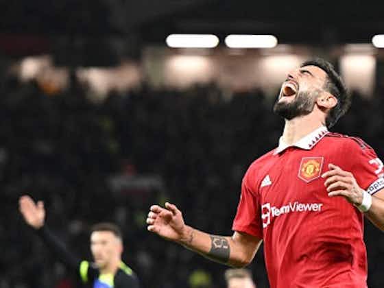 Article image:Man of the Match Bruno Fernandes takes the plaudits, as Ronaldo casts shadow over United win