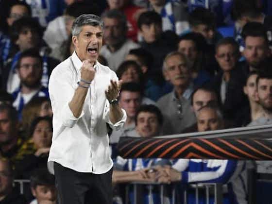 Article image:Real Sociedad boss Imanol Alguacil laments “bitter” Europa League elimination