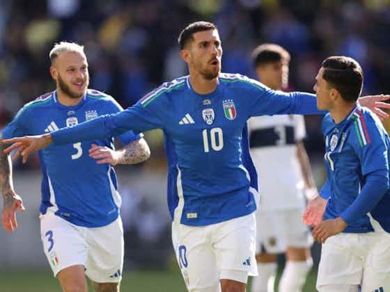 Article image:Lorenzo Pellegrini scores early, guiding Italy to 2-0 friendly win over Ecuador