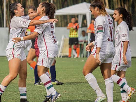 Imagem do artigo:Fluminense goleia o Barcelona pela estreia do Estadual Feminino Sub-17