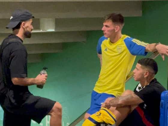Imagem do artigo:En la dura derrota de Boca en Brasil, Zenón tuvo un reencuentro con Machuca y Brítez