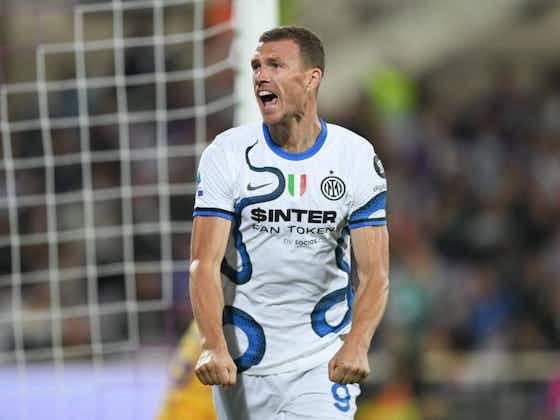 Article image:Photos: Inter Striker Edin Dzeko After Fiorentina Win: “1 Goal, 3 Points”