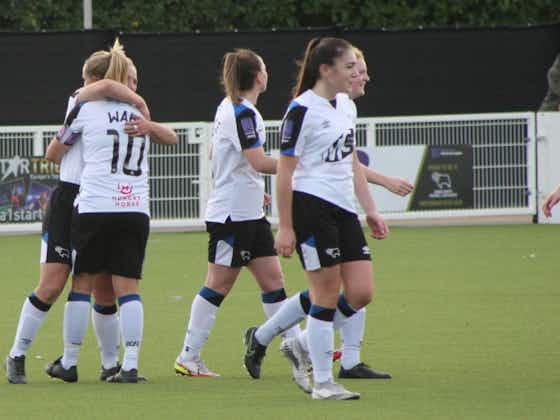 Article image:#FAWNL: Five goals and 500 fans see Derby County Women go top