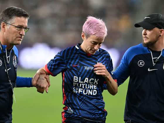 Article image:Megan Rapinoe suffers early injury during her farewell match