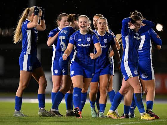 Article image:Cardiff City Women champions after 4-0 victory in South Wales derby