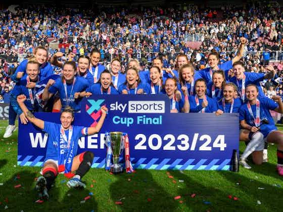 Article image:Record crowd as Rangers Women retain Sky Sports Cup