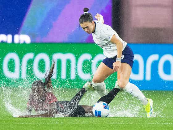 Article image:USWNT win rain-soaked Concacaf Women’s Gold Cup semi-final