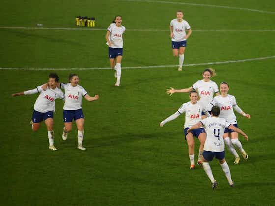 Article image:Spurs into Adobe Women’s FA Cup semi-finals on penalties