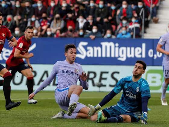 Image de l'article :FC Barcelone : tenu en échec à Pampelune, Xavi peut remercier ses jeunes… et l’arbitre