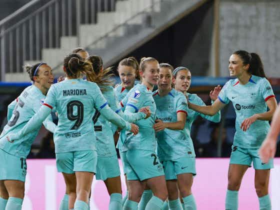 Imagem do artigo:Barcelona e PSG vencem na ida das quartas de final da Champions feminina