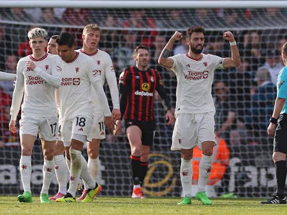 Imagem do artigo:Bruno Fernandes marca dois, e United fica no empate com o Bournemouth pelo Inglês