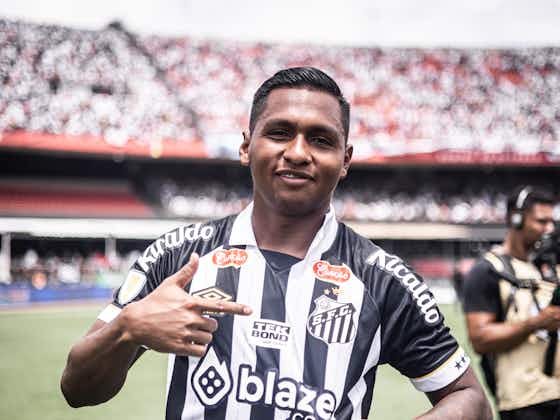 Imagem do artigo:Morelos admite “acordo muito bom” com a diretoria do Santos por gols marcados: “Estou feliz”